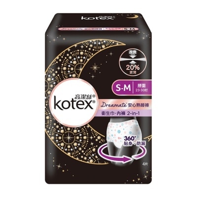 KOTEX Kotex Overnight Pants4's M Size