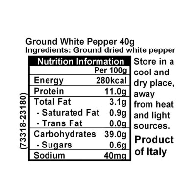 DROGHERIA White Pepper Ground