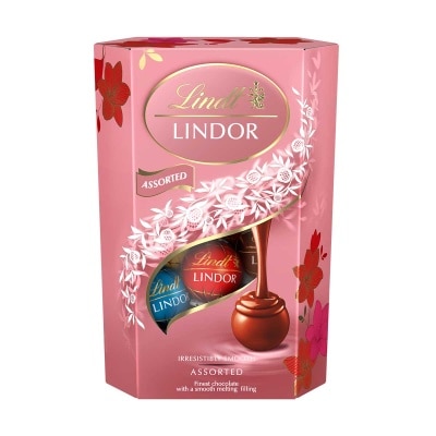 LINDT Assorted Pink Cornet Chocolate