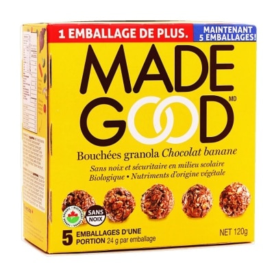 MADEGOOD 迷你朱古力香蕉穀物能量球