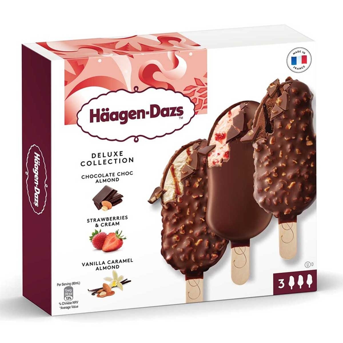 HAAGEN-DAZS Deluxe Collection 80mlx3  [ France](frozen -18°c)