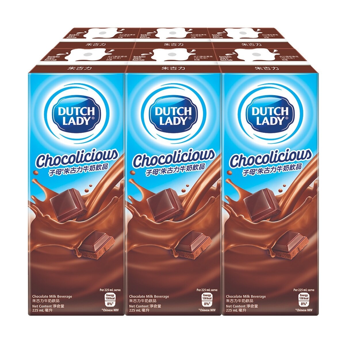 DUTCH LADY Chocolate Milk Beverage 6 X 225 Ml