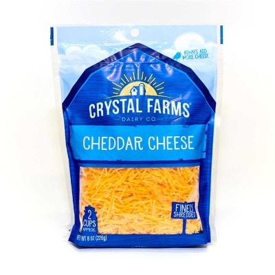 CRYSTAL FARMS Finely Shrededed Cheddar