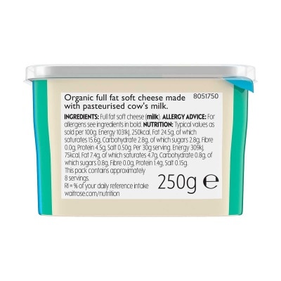 WAITROSE DUCHY 有機軟芝士[丹麥](冷凍 0-4°c)