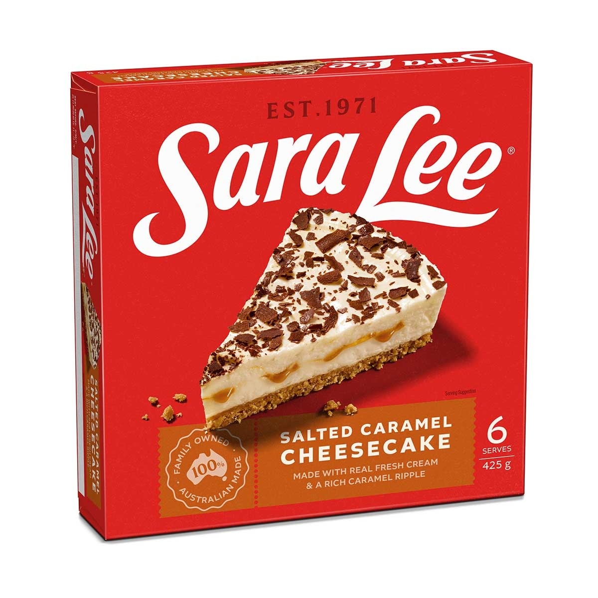 莎莉 鹽味焦糖芝士蛋糕 (急凍 -18°c)
