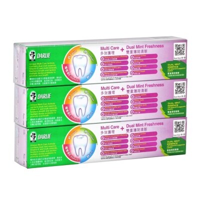 DARLIE 好來 黑人雙重薄荷多效護理牙膏 image