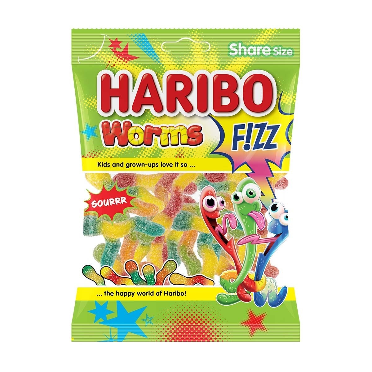 HARIBO 哈瑞寶酸沙蟲蟲形橡皮糖