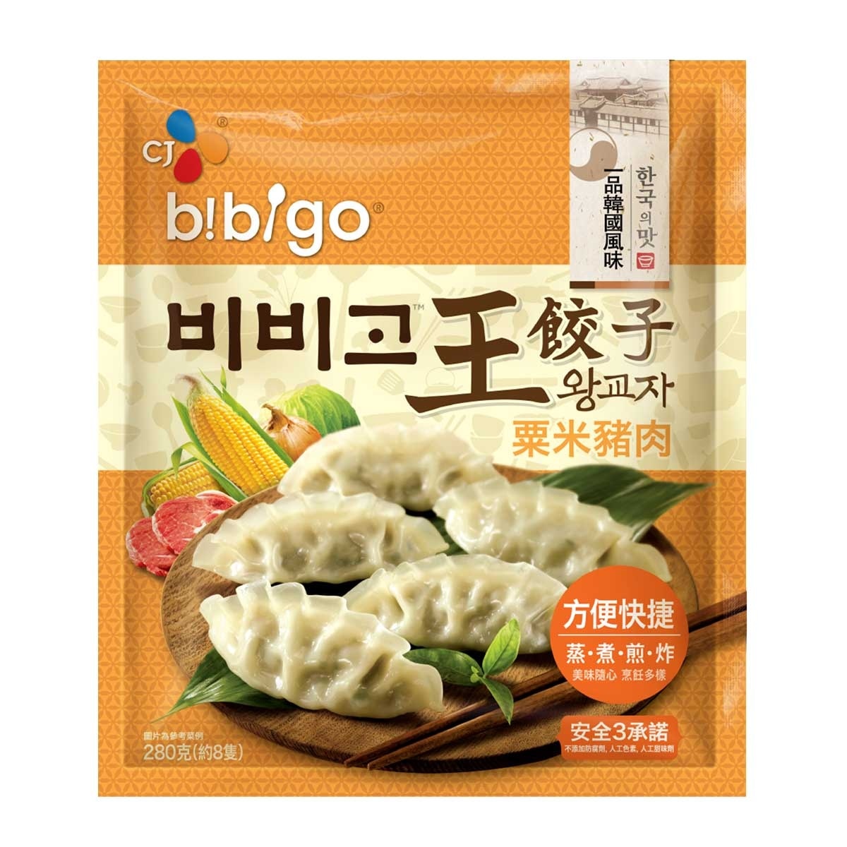 CJ BIBIGO Corn & Pork Royal Dumpling (random Packaging)