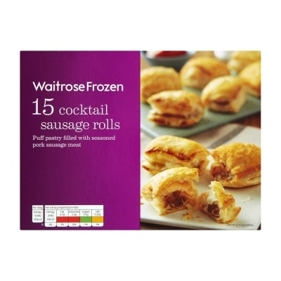 WAITROSE Cocktail Sausage Rolls (frozen -18°c)
