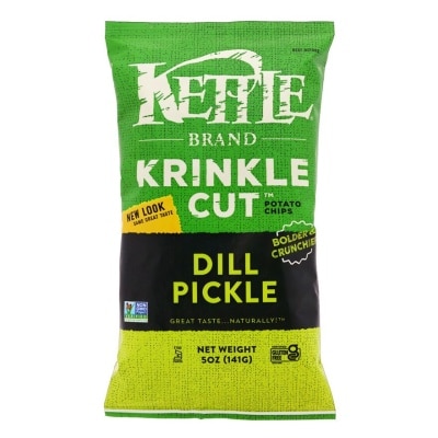 KETTLE CHIPS Krinkle Chips Dill Pickle