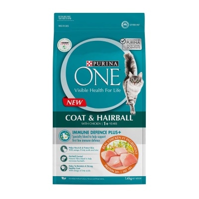ONE Adult Dry Cat Coat & Hairball 1.4kg