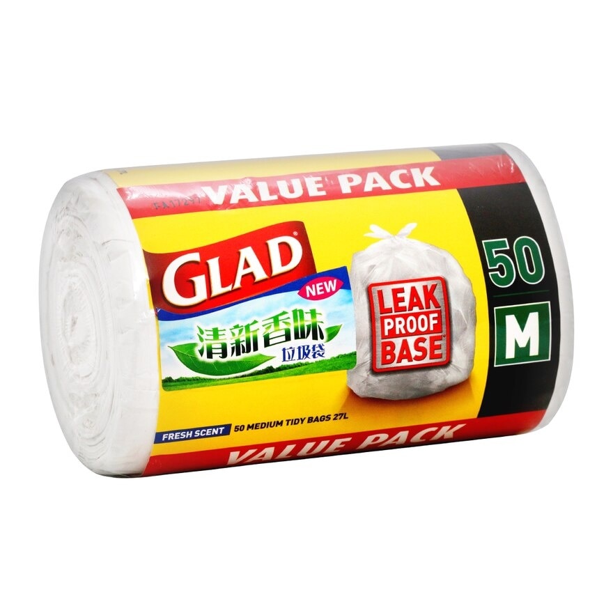 GLAD Glad Wavetop Tie Scente Trash Bag-m 50's