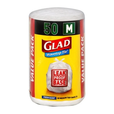 GLAD Glad Wavetop Tie Scente Trash Bag-m 50's