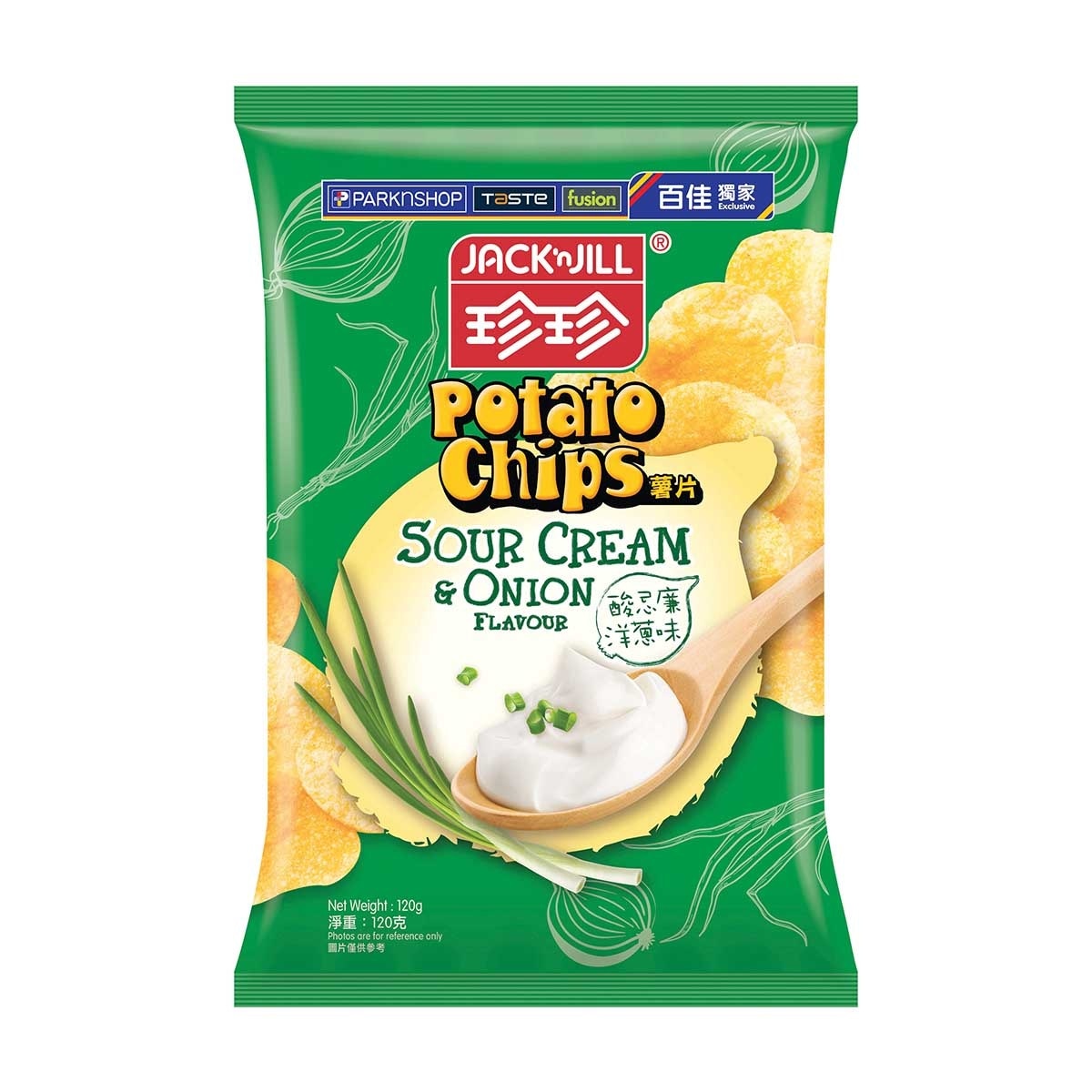 JACK'N JILL Sour Cream & Onion Flv Potato Chips