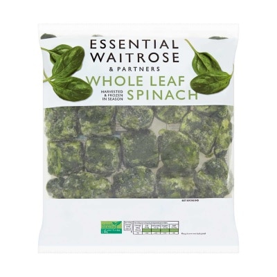 ESSENTIAL WAITROSE Whole Leaf Spinach