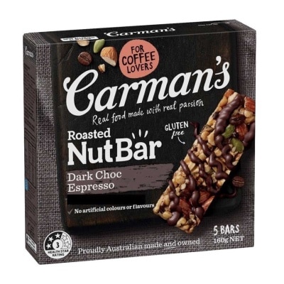 CARMAN'S Dark Choc Espresso Nut Bar