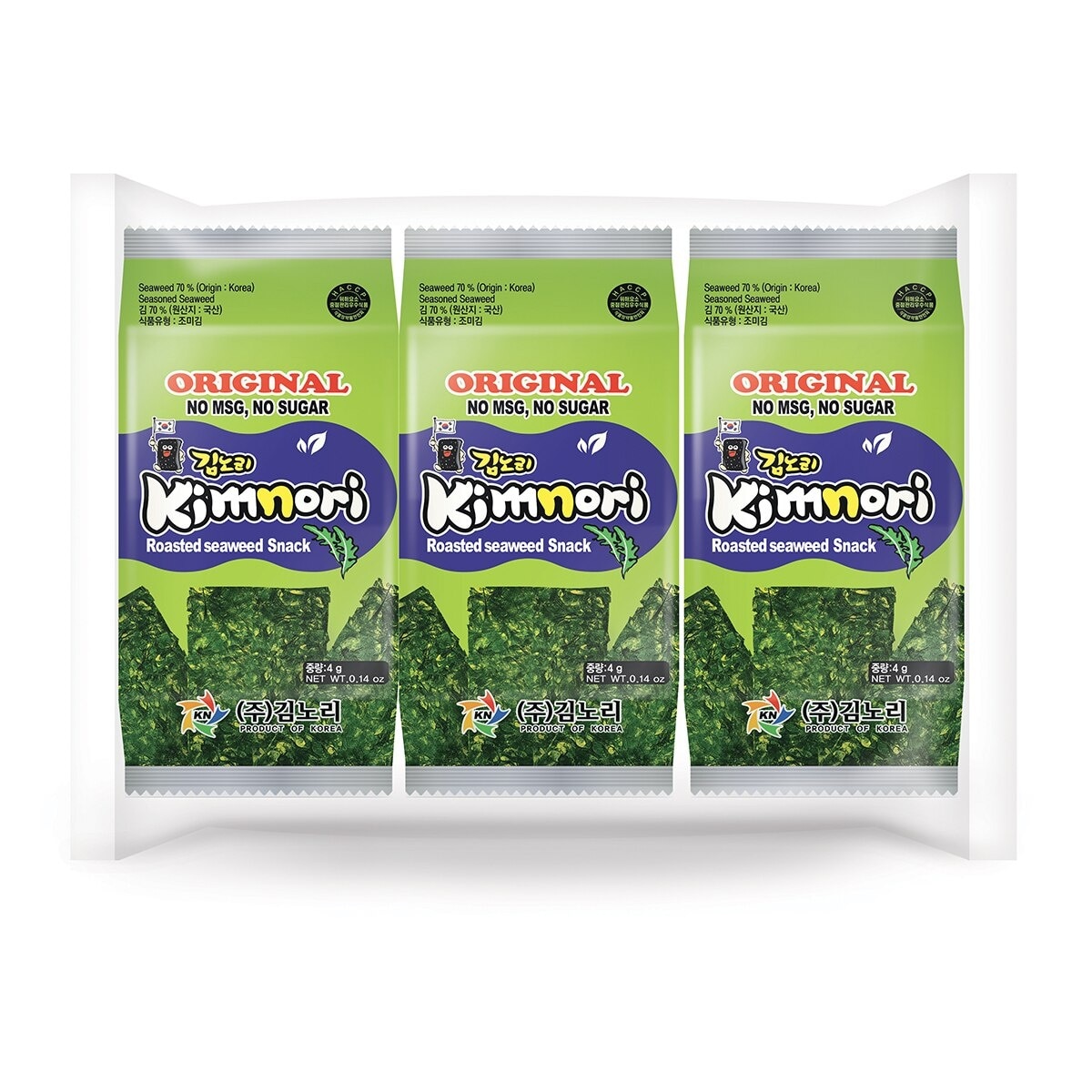 KIMNORI Seasoned Seaweed_original Flv.