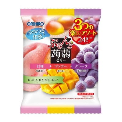 ORIHIRO Konnyaku Jelly Wh.peach&mango&grape