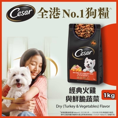 CESAR Dry Turkey & Vegetable Flavor