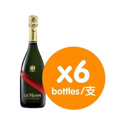 G. H. Mumm BRUT CHAMPAGNE 750ML x 6 bottles(Buy any flash sales wine over $350, free delivery. Deliver Date  : 4-5 Dec 2024 )