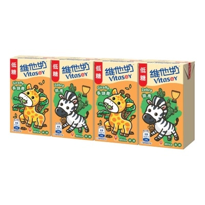 VITASOY Low Sugar Soya Bean Milk 125ml*4 (Random Packaging)