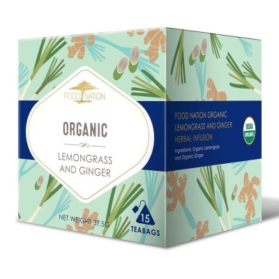 FOOD NATION Organic Lemongrass & Ginger Teabag