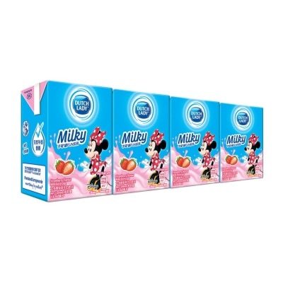 DUTCH LADY Strawberry Flavour Milk Beverage 4 X 110 Ml