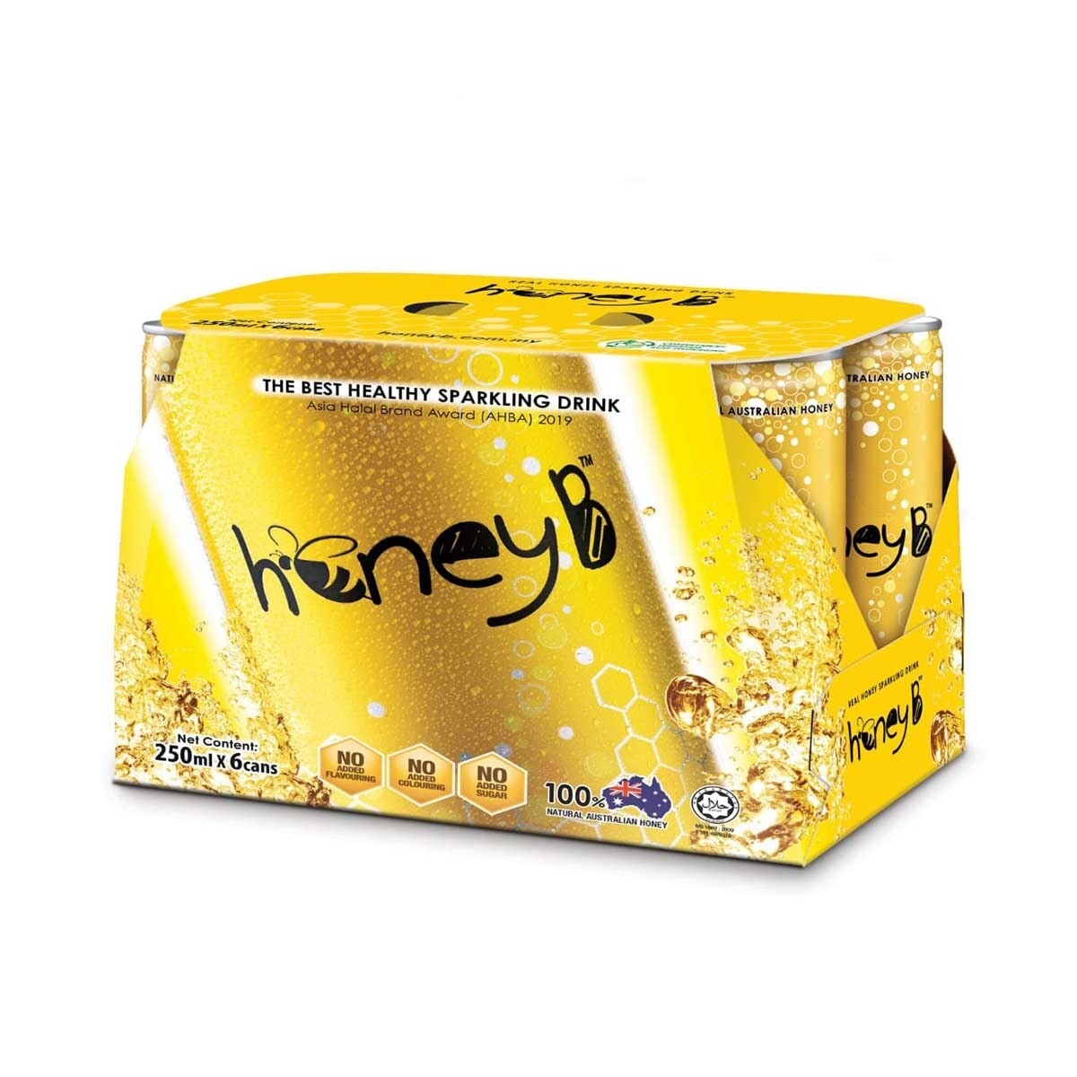 HONEY B Sparkling Honey Drink 6's