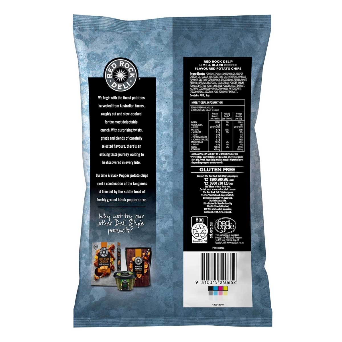 RED ROCK DELI Lime & Black Pepper