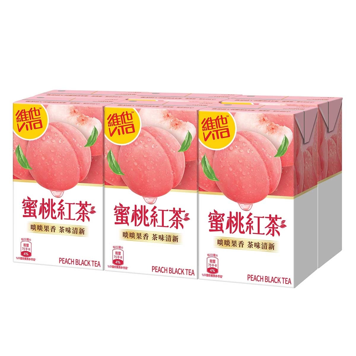 維他 維他蜜桃茶飲品6包裝