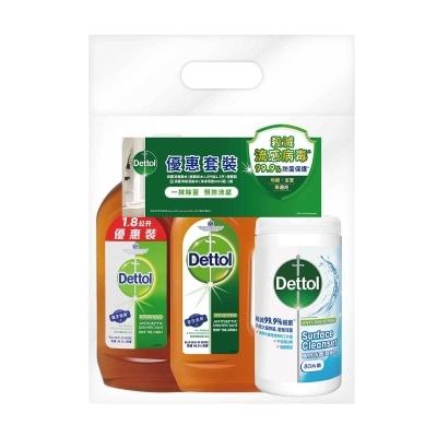 DETTOL Al 1.8l+1.2l Pack+gift