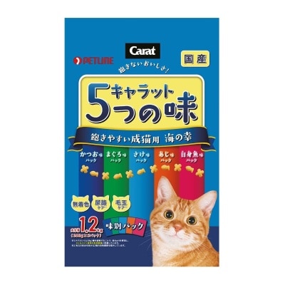 PETLINE Ｃａｒａｔｍｉｘ海之幸５種味成貓糧