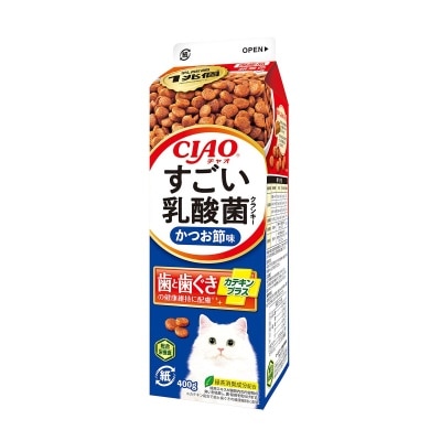 斯澳 ＣＩＡＯ乳酸菌牛奶盒裝潔齒貓糧木魚味