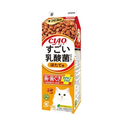 斯澳 ＣＩＡＯ乳酸菌牛奶盒裝潔齒貓糧帶子味