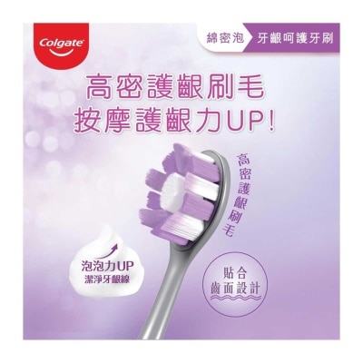 COLGATE Cushion Clean Gum Renewal Toothbrush (high Density + Super Soft Bristles)