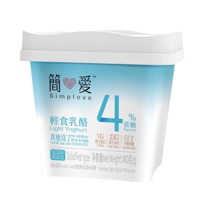 簡愛 - 輕食乳酪４％蔗糖(冷凍 0-4°c)