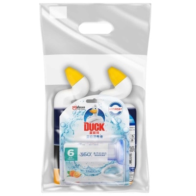 潔廁得 強效威力潔廁液柑橘清香孖裝+潔廁清香凍優惠裝 (新舊包裝隨機發送)