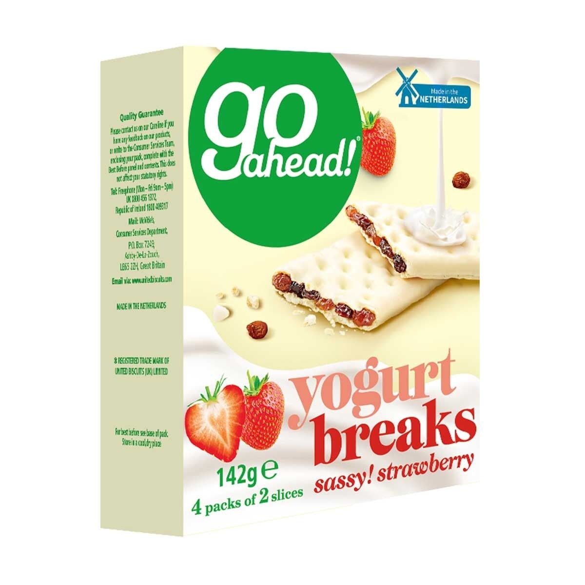 MCVITIE'S Goahead Yogurt Breaks Strawberry