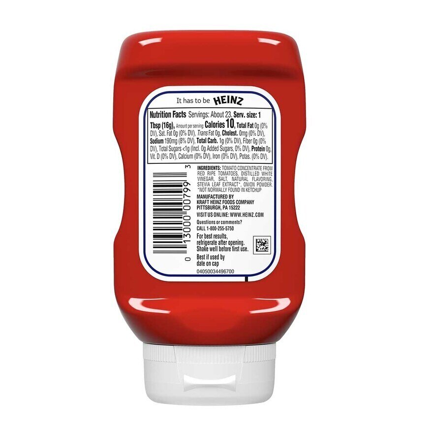 HEINZ No Sugar Added Ketchup