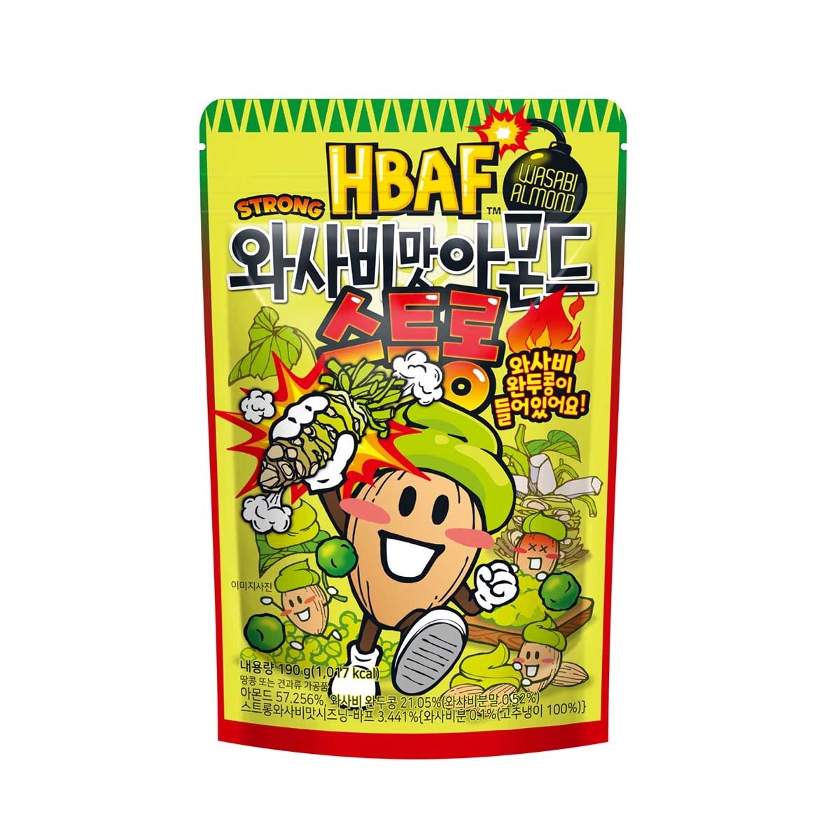 HBAF Dry Roasted Strong Wasabi Almond & Pea