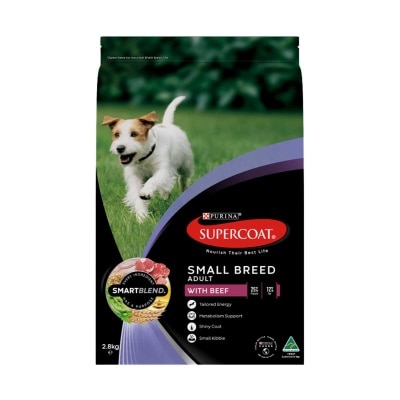 SUPERCOAT 小型成犬配方乾糧（牛肉）
