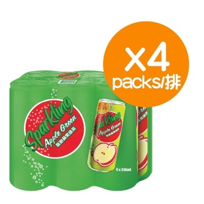 維他 氣泡蘋果綠茶飲品(4排)