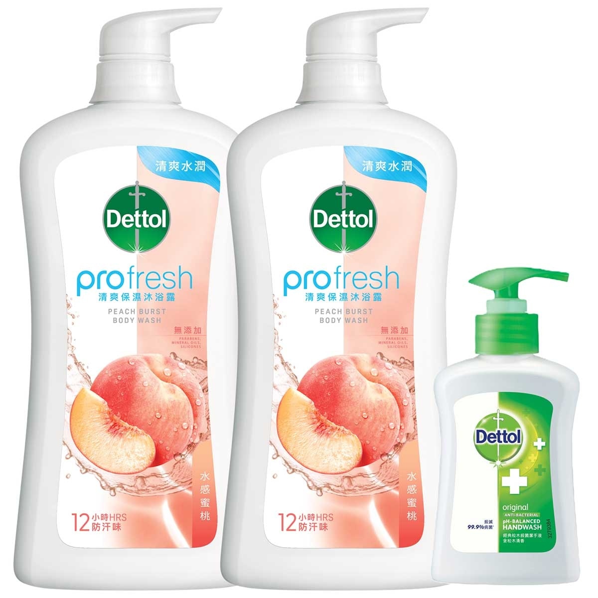 DETTOL Profresh Peach Burst Body Wash Twin Pk image