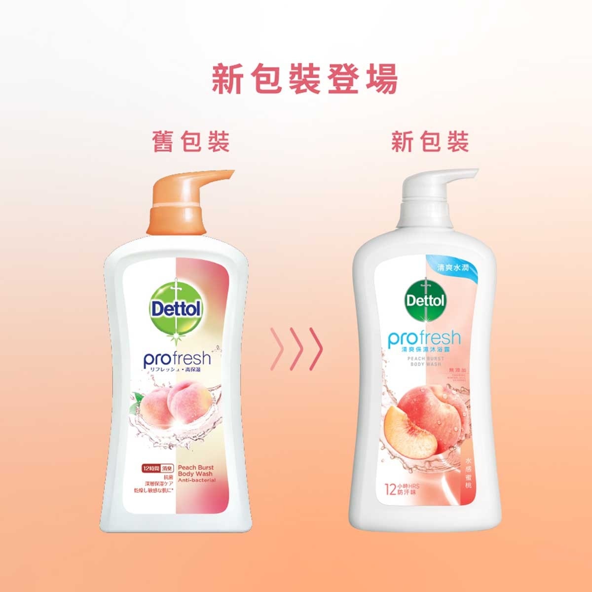 DETTOL Profresh Peach Burst Body Wash Twin Pk
