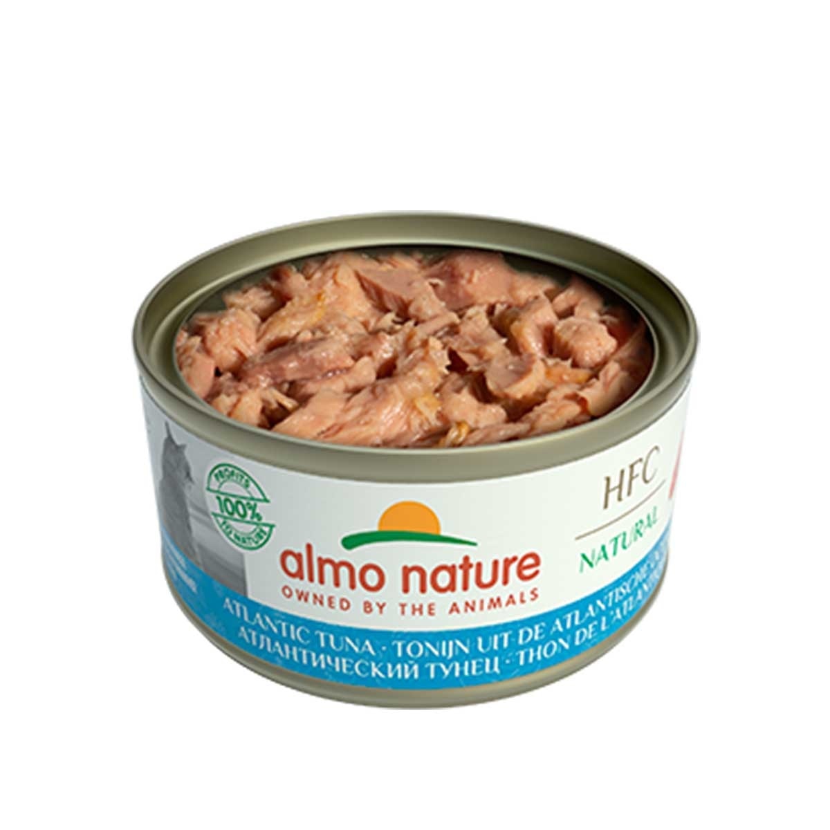 ALMO NATURE Adult Cat Hfc 70g Can Food - Atlantic Ocean Tuna