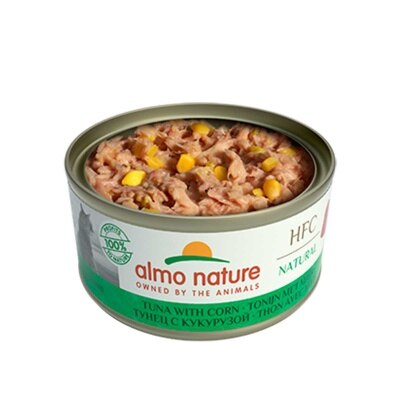 ALMO NATURE 成貓 HFC 70g 罐頭 - 吞拿魚和粟米