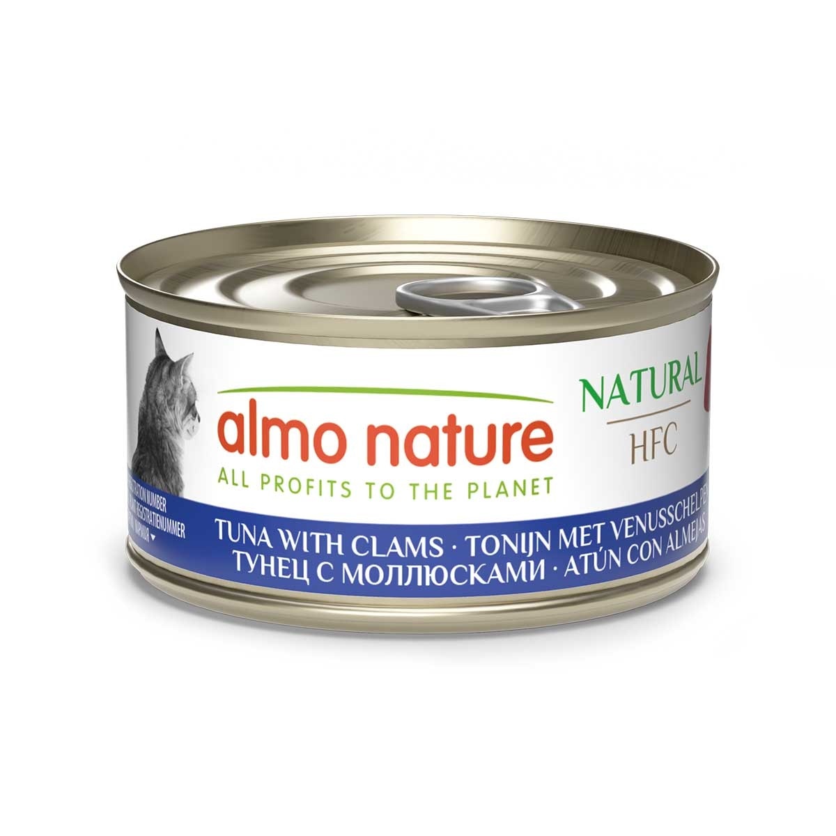 ALMO NATURE Adult Cat Hfc 70g Can Food - Tuna With Clams