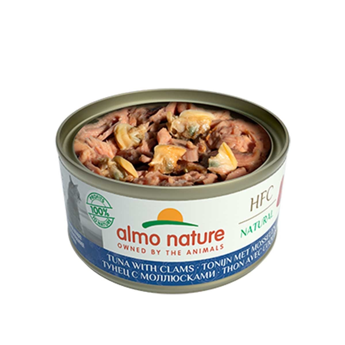 ALMO NATURE Adult Cat Hfc 70g Can Food - Tuna With Clams