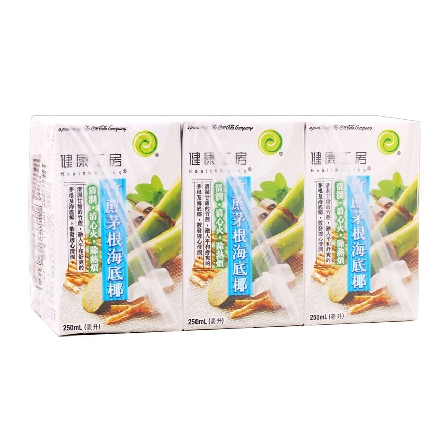 健康工房 健康工房 竹蔗茅根海底椰飲料 紙包6包裝