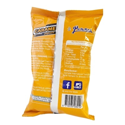 POP ME FATALE Caramel Flv Bag Popcorn